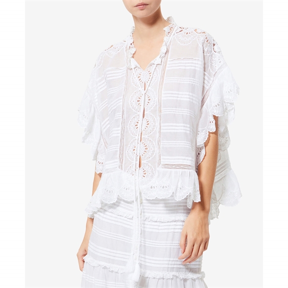 Isabel Marant Etoile Payton Top, Hvid